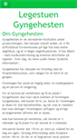 Mobile Screenshot of legestuengyngehesten.dk